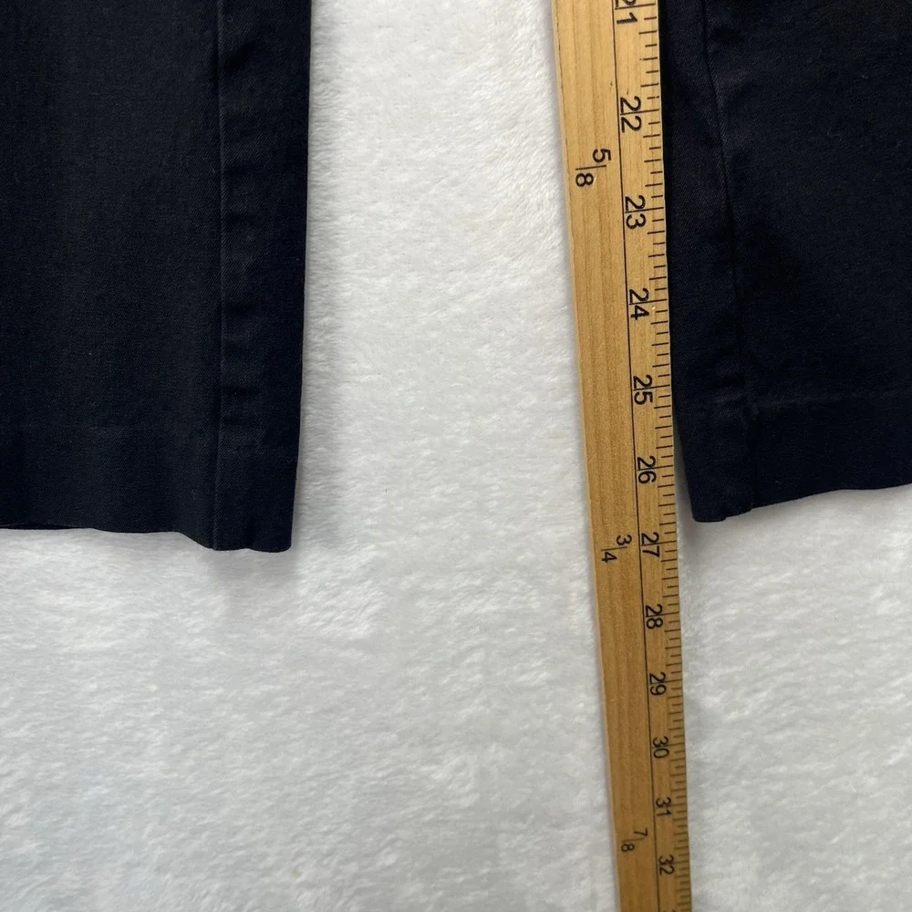 LOFT Outlet Parker Straight Leg Pants Womens 6 Black Minimal Staple